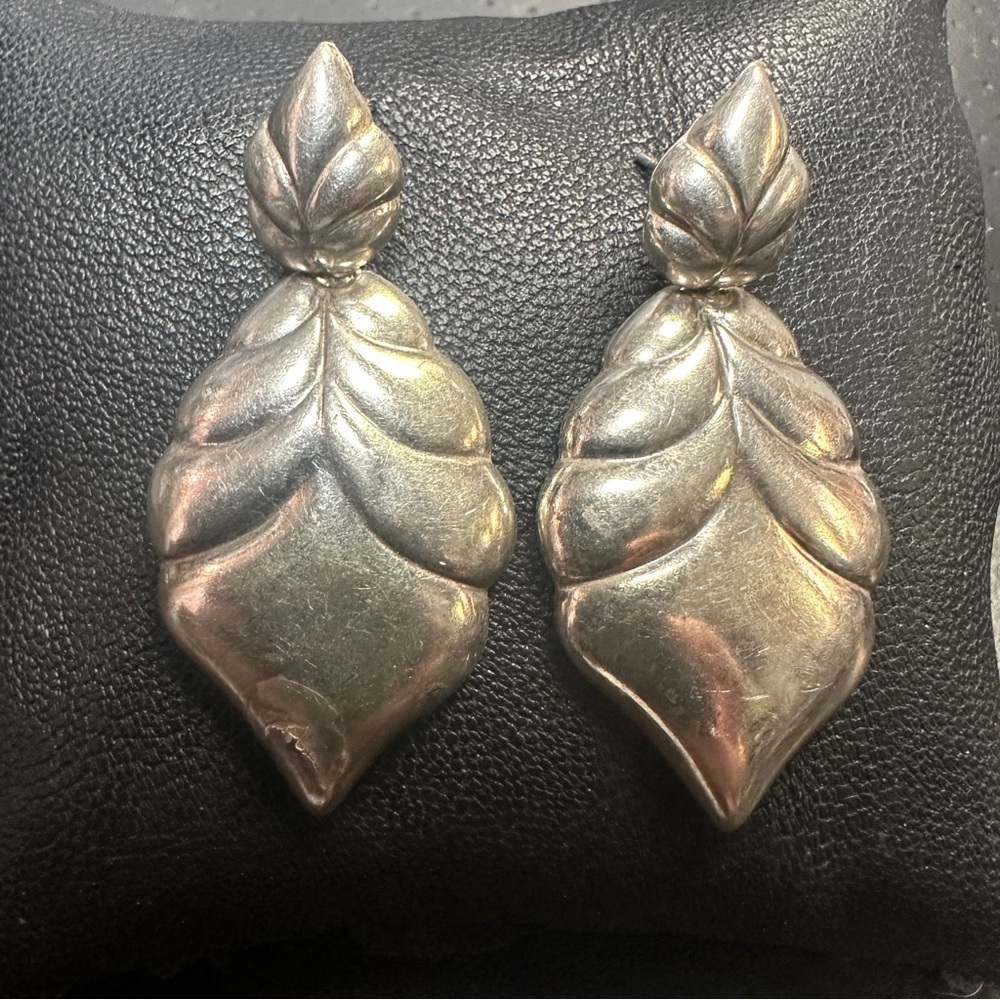 Chunky 925 Sterling Silver Earrings
